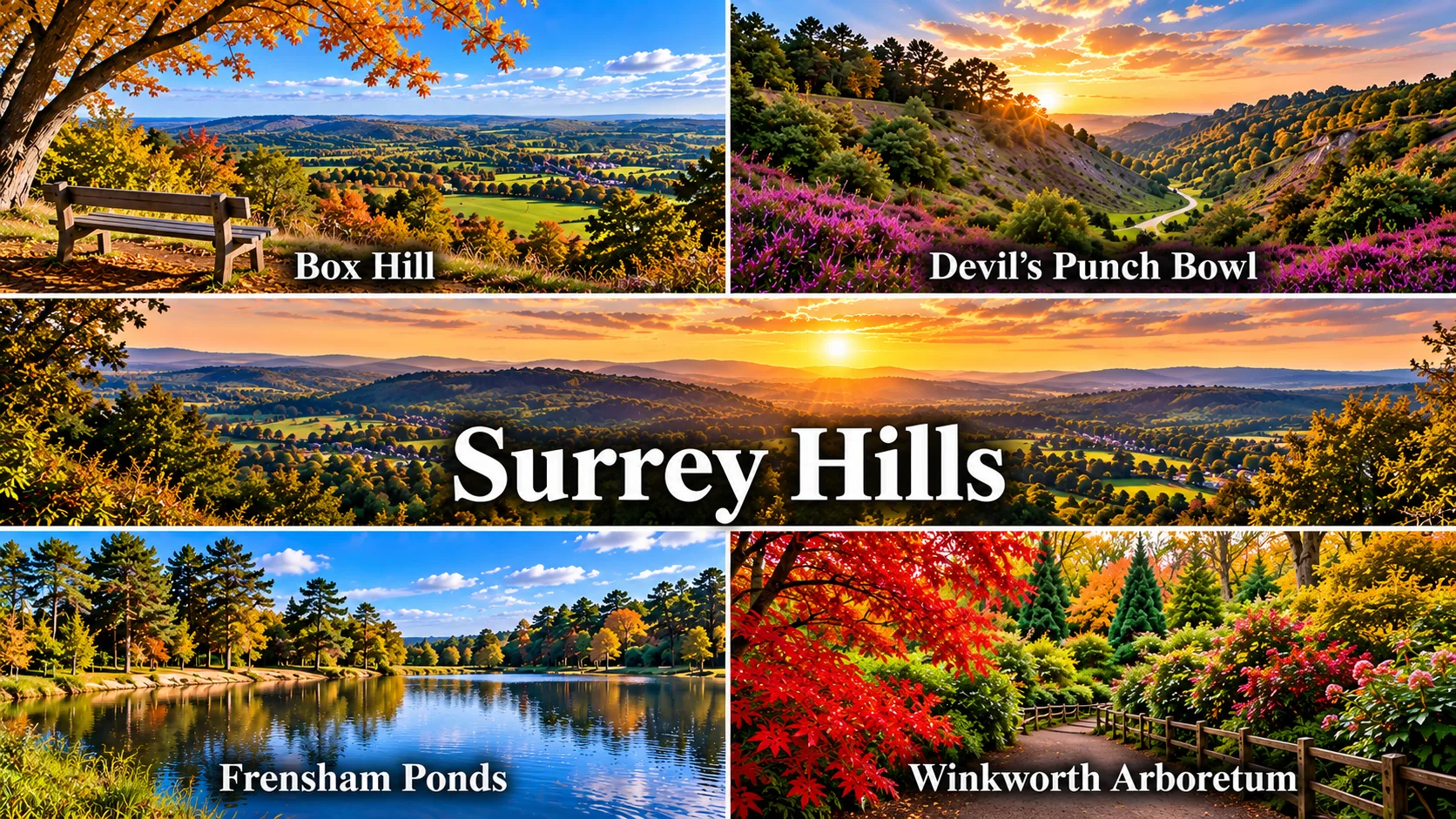 Popular Surrey Hills Destinations